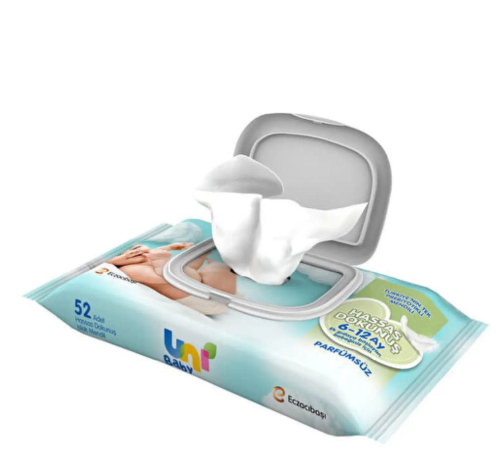 Uni Baby Nemli Mendil Bebek 52 mendil