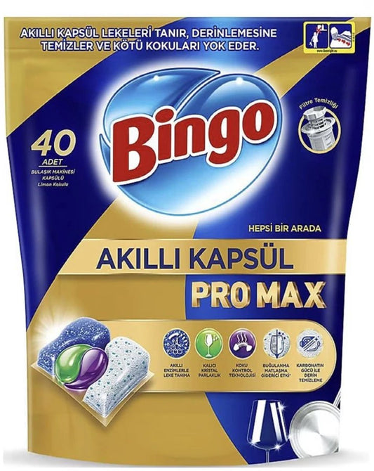 Bingo Bulaşık Makinesi Kapsülleri Pro Max 40 adet