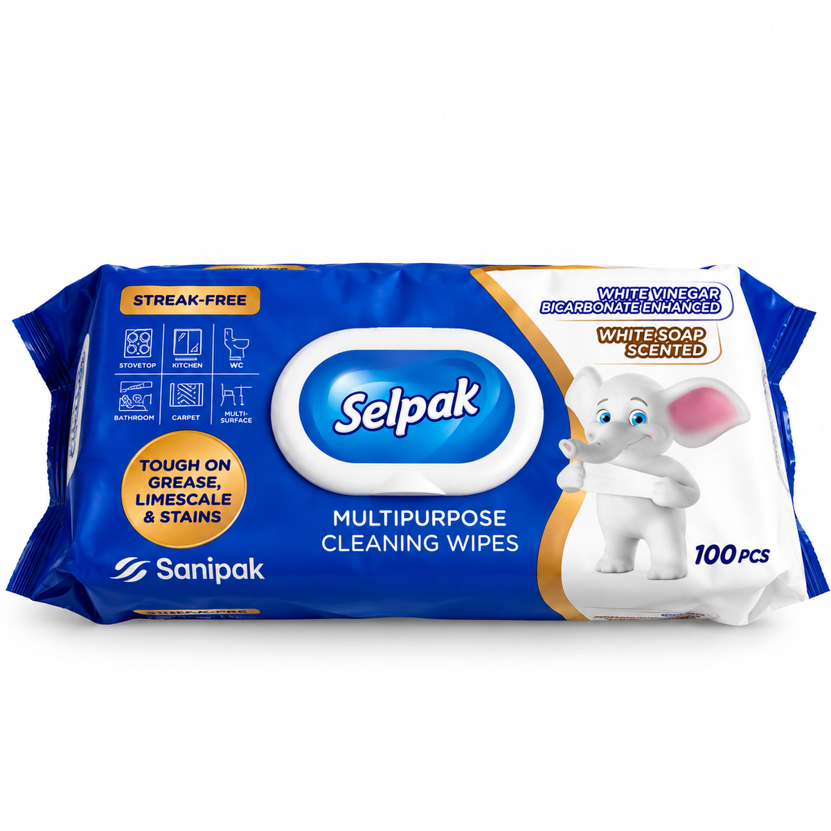 Selpak Multifunctionele Reinigingsdoekjes – Fresh Clean – 100 vel