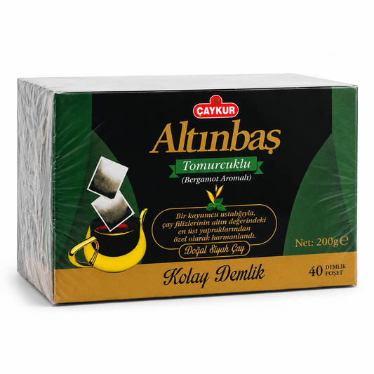 ÇAYKUR Altınbaş bergamot flavoured Turkish black tea bags 200g with 40 demlik tea bags