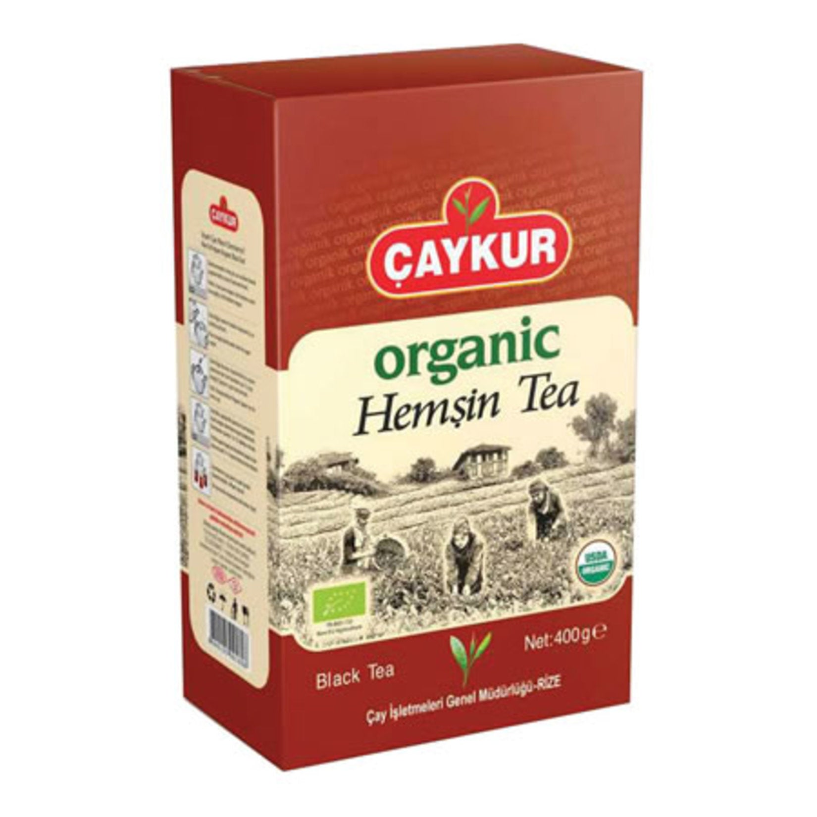 Caykur Organic Hemsin Black Tea 400g package