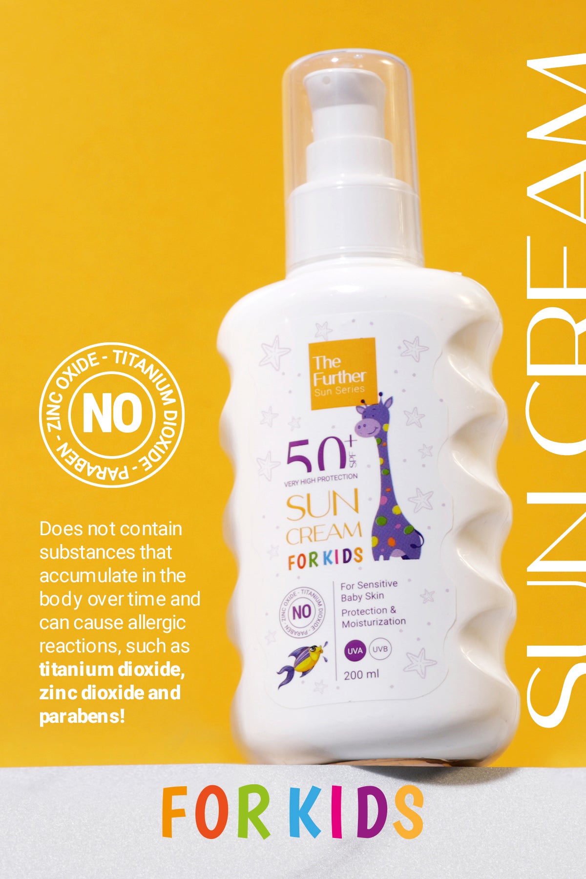 De Verdere Kinderzonnebrandcrème Spf 50 Factor 200 ml