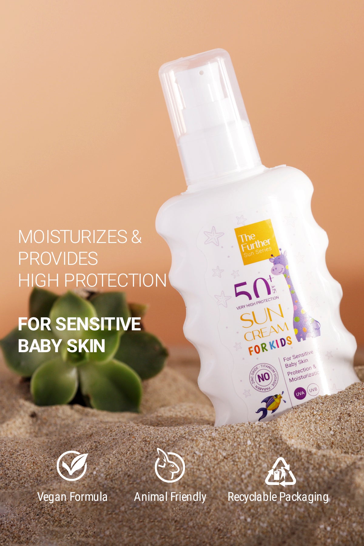 De Verdere Kinderzonnebrandcrème Spf 50 Factor 200 ml