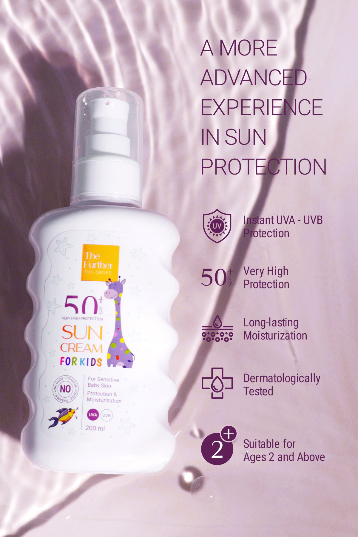 De Verdere Kinderzonnebrandcrème Spf 50 Factor 200 ml