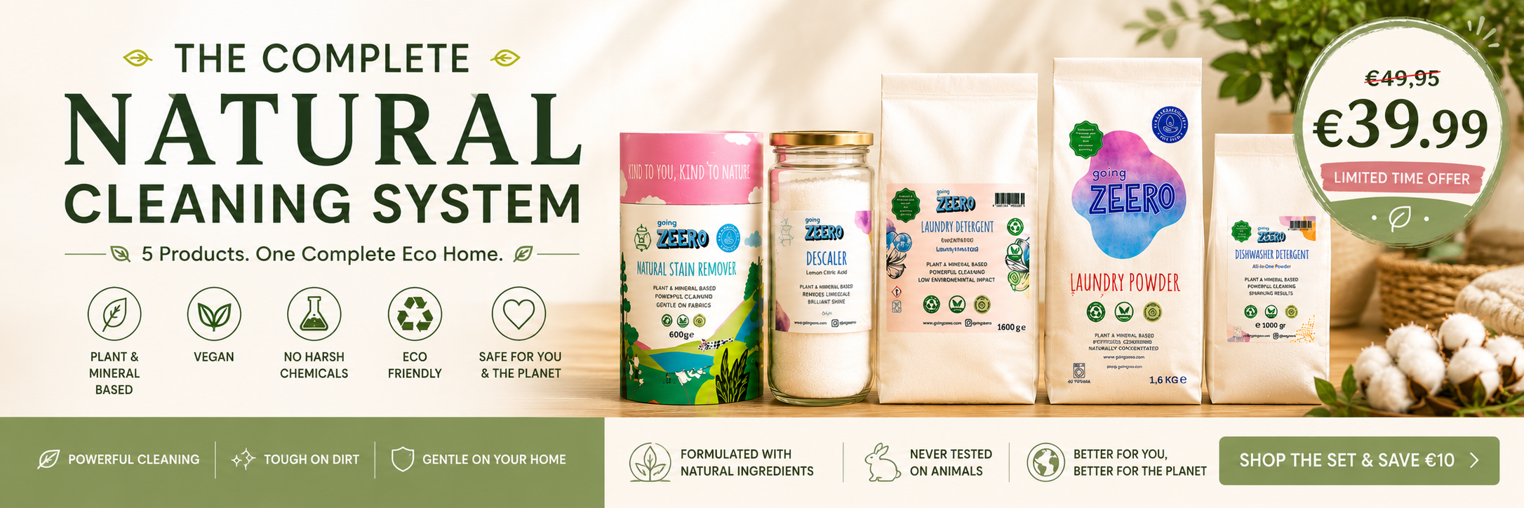 LIMITED OFFER ✨ Save €10 on the Complete Natural Cleaning System