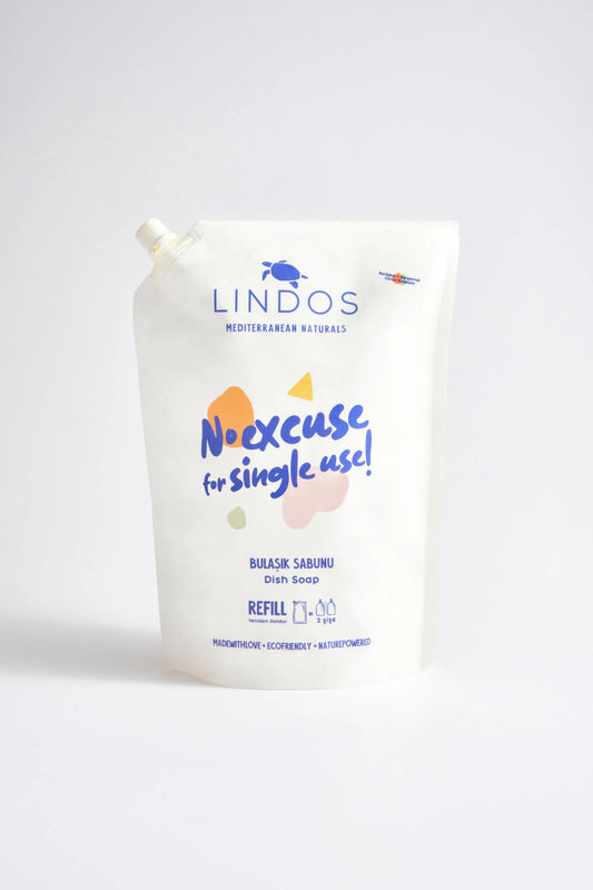 Lindos Natural Naturals Dishwashing Detergent Herbal Soap - Orange & Bergamot - 1200 ml Refill
