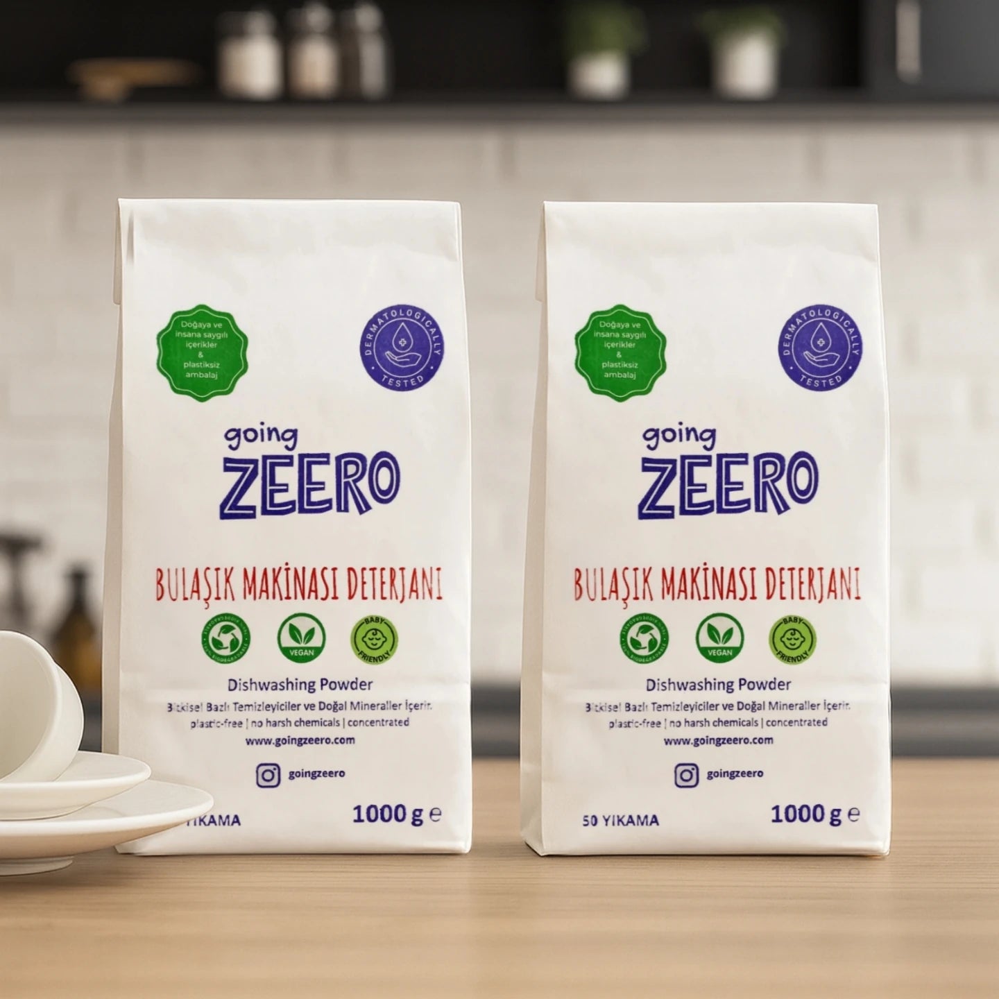 Zeero Dishwasher Detergent - Economical Package of 2 - 100 Washes
