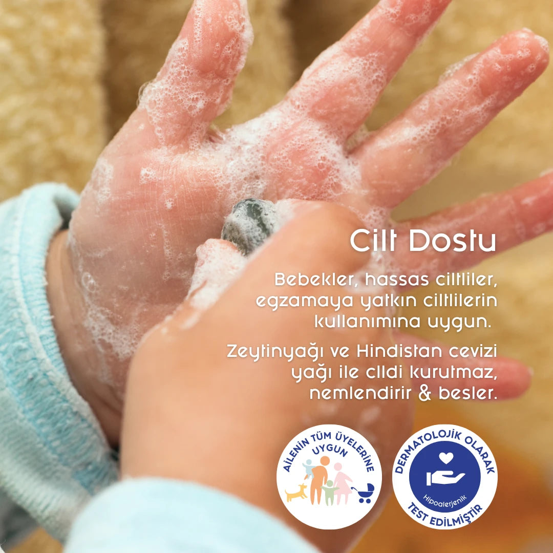 Lindos Naturals Saf Sıvı Kastil Sabunu - Lavanta - 1200 ml Yedek Şişe