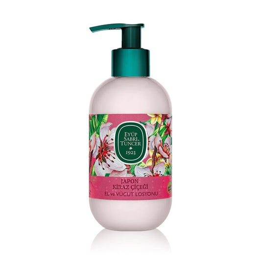 Eyup Sabri Tuncer Japanese Cherry Blossom Natural Olive Oil Hand and Body Lotion 280 ml