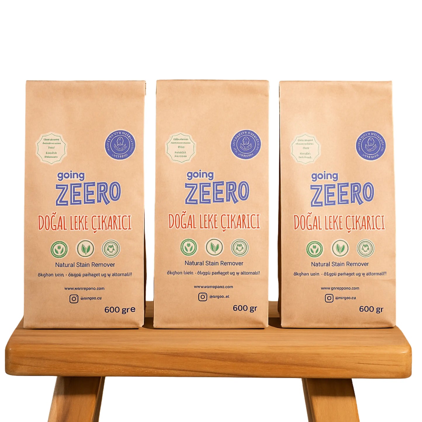 Zeero Zuurstofgebaseerde Natuurlijke Vlekverwijderaar - Eco 3-Pack
