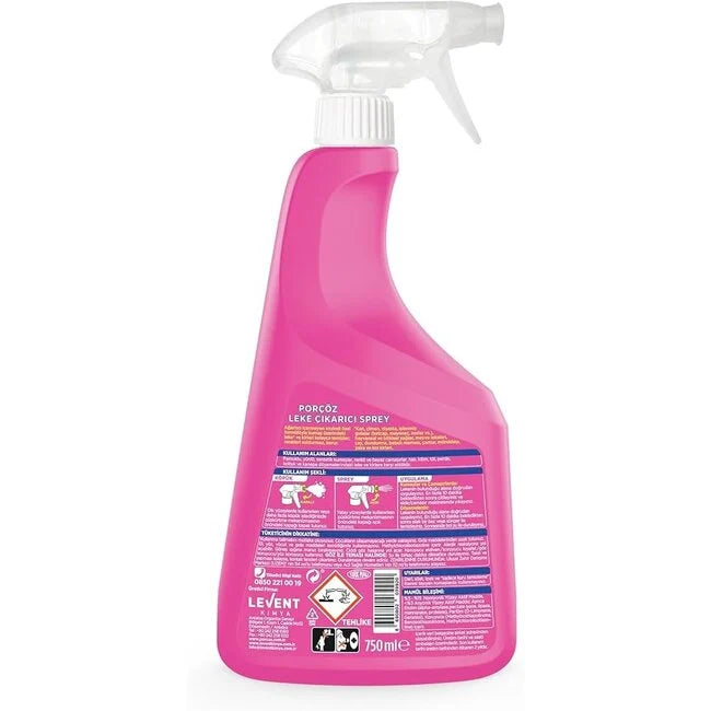 Porçöz Porçöz Premium Stain Remover 750 ml – Effective Against Grease, Food, Mud and Everyday Stains
