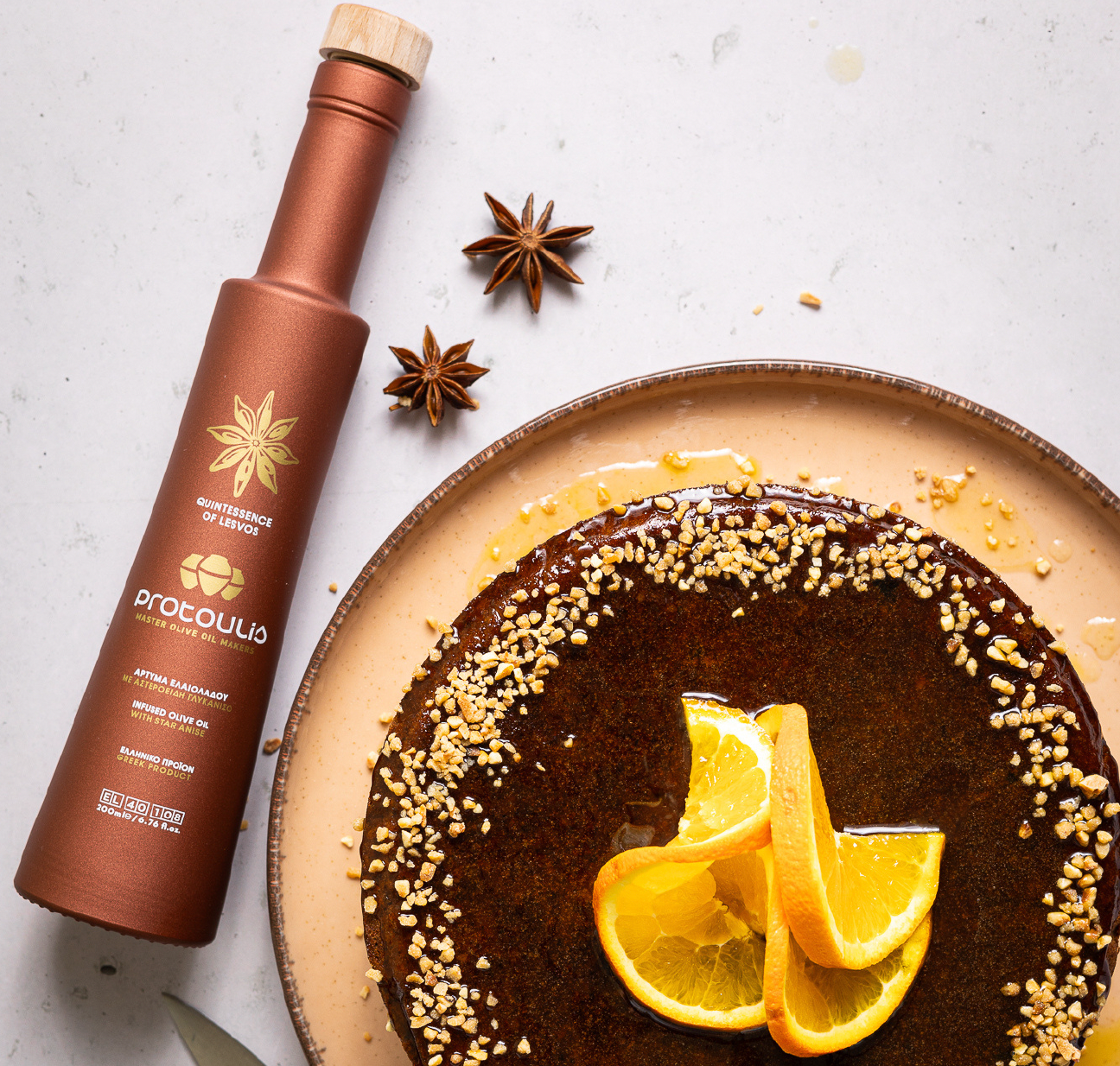 Award-winning Protoulis star anise infused olive oil from Greece