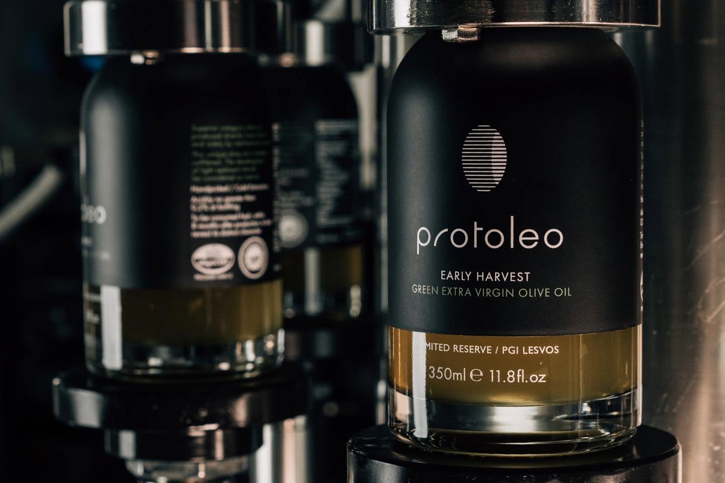 Protoulis Protoleo limited production individually numbered olive oil bottle