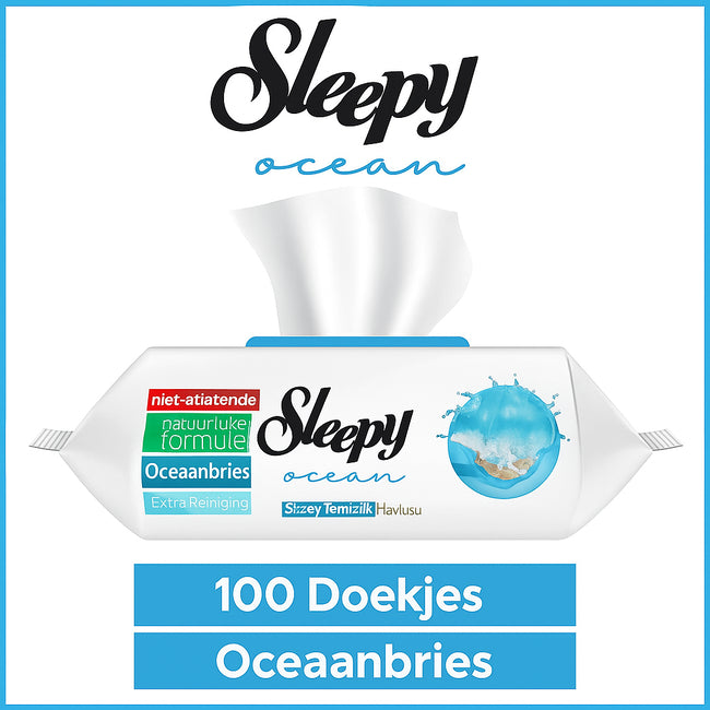 Sleepy Ocean Surface Cleaning Wipes Ocean Breeze 100 Sheets