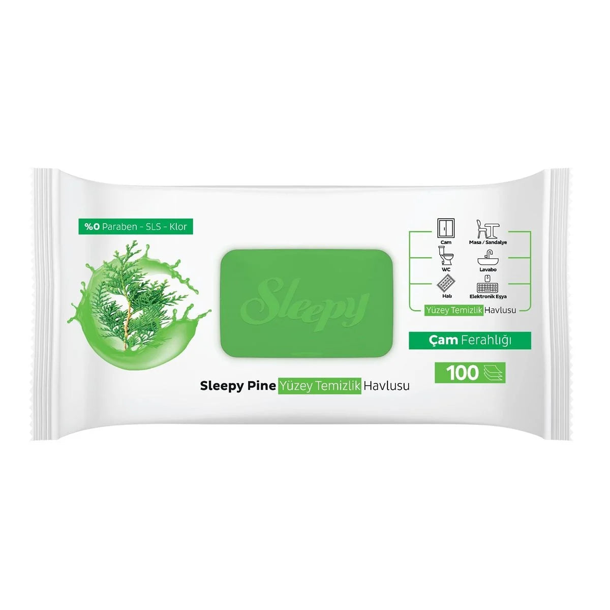 Sleepy Pine Freshness Surface Cleaning Wipes 100 Sheets