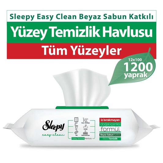 Sleepy Easy Clean Surface Cleaning Towel 100 Sheets