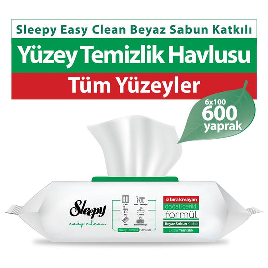 Sleepy Easy Clean Surface Cleaning Towel 100 Sheets